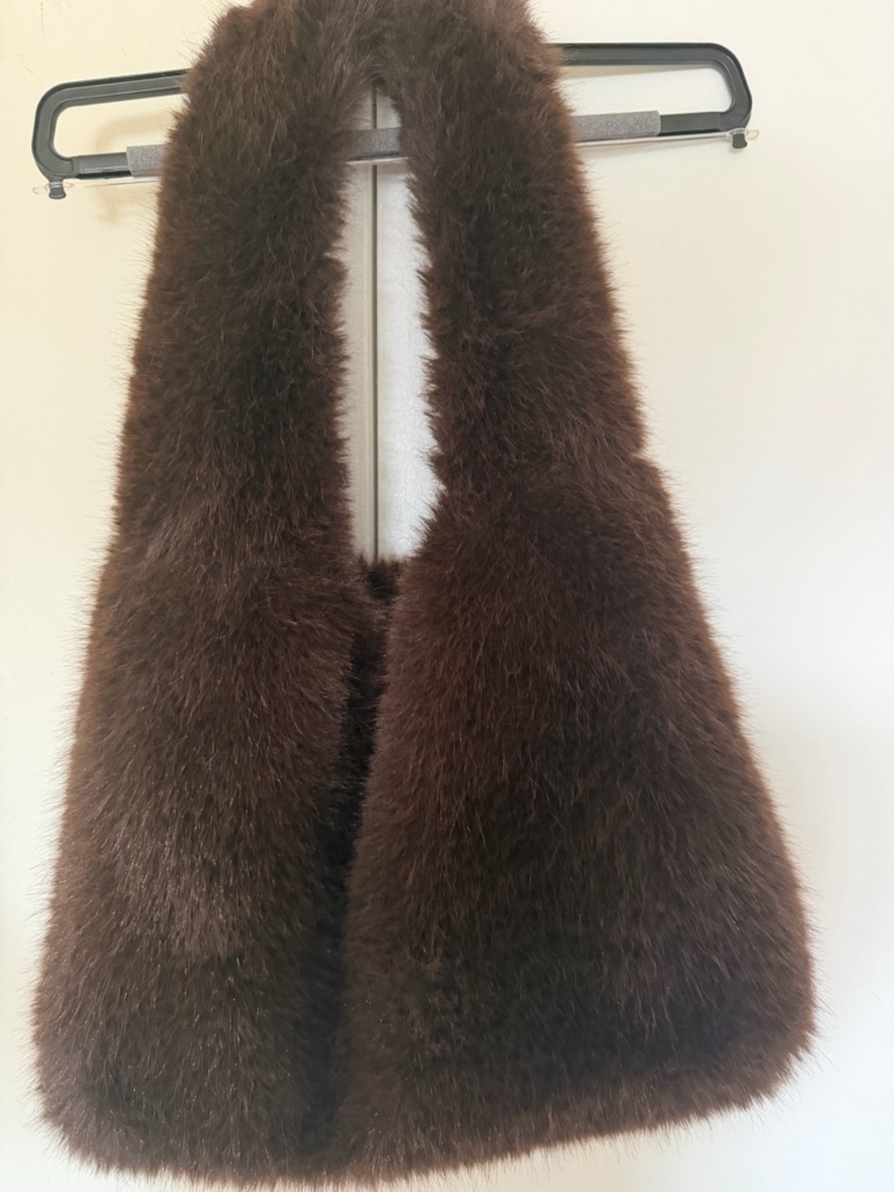ASOS Brown Faux Fur Hobo Bag